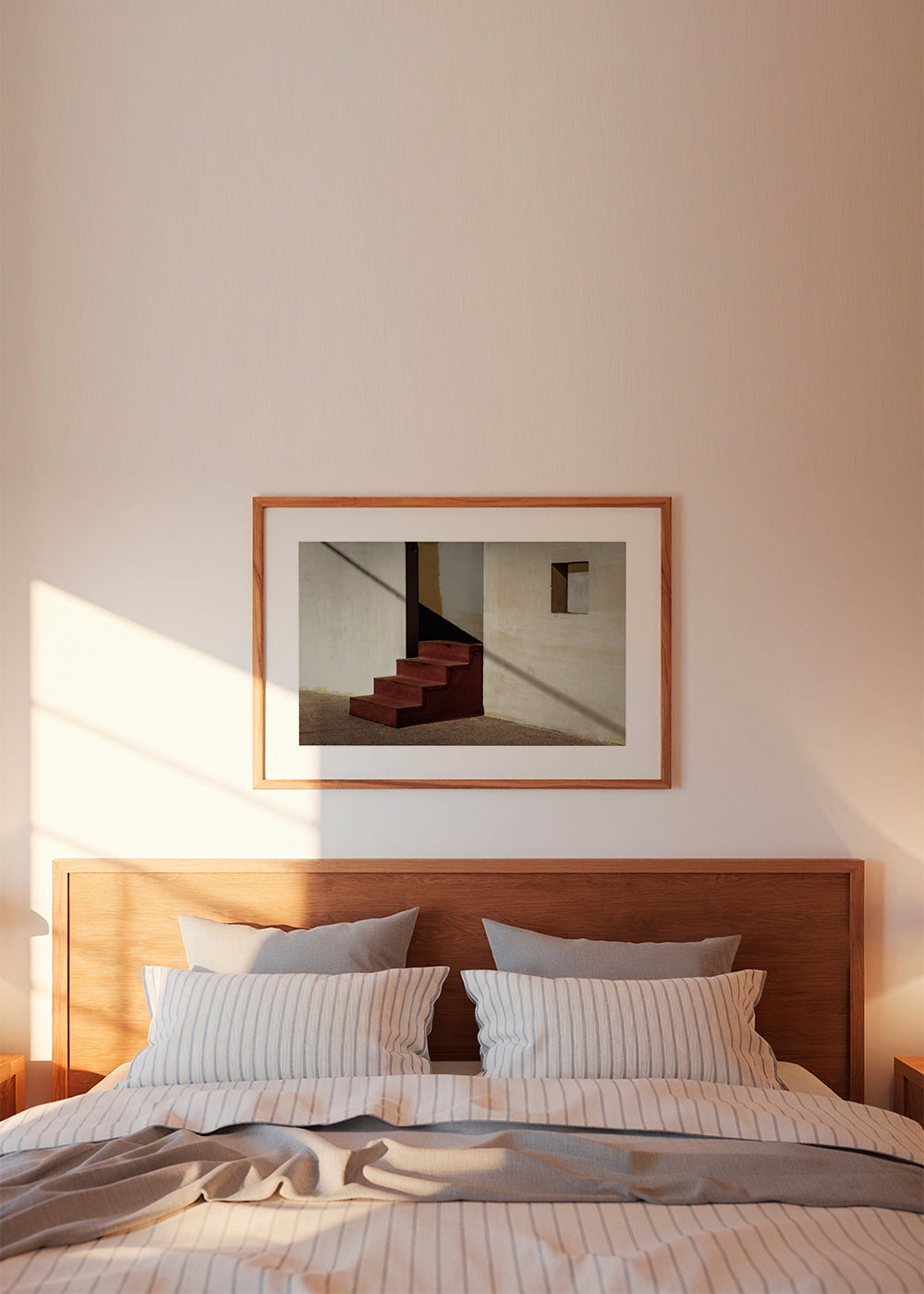 Fotografi af minimalistisk trappe