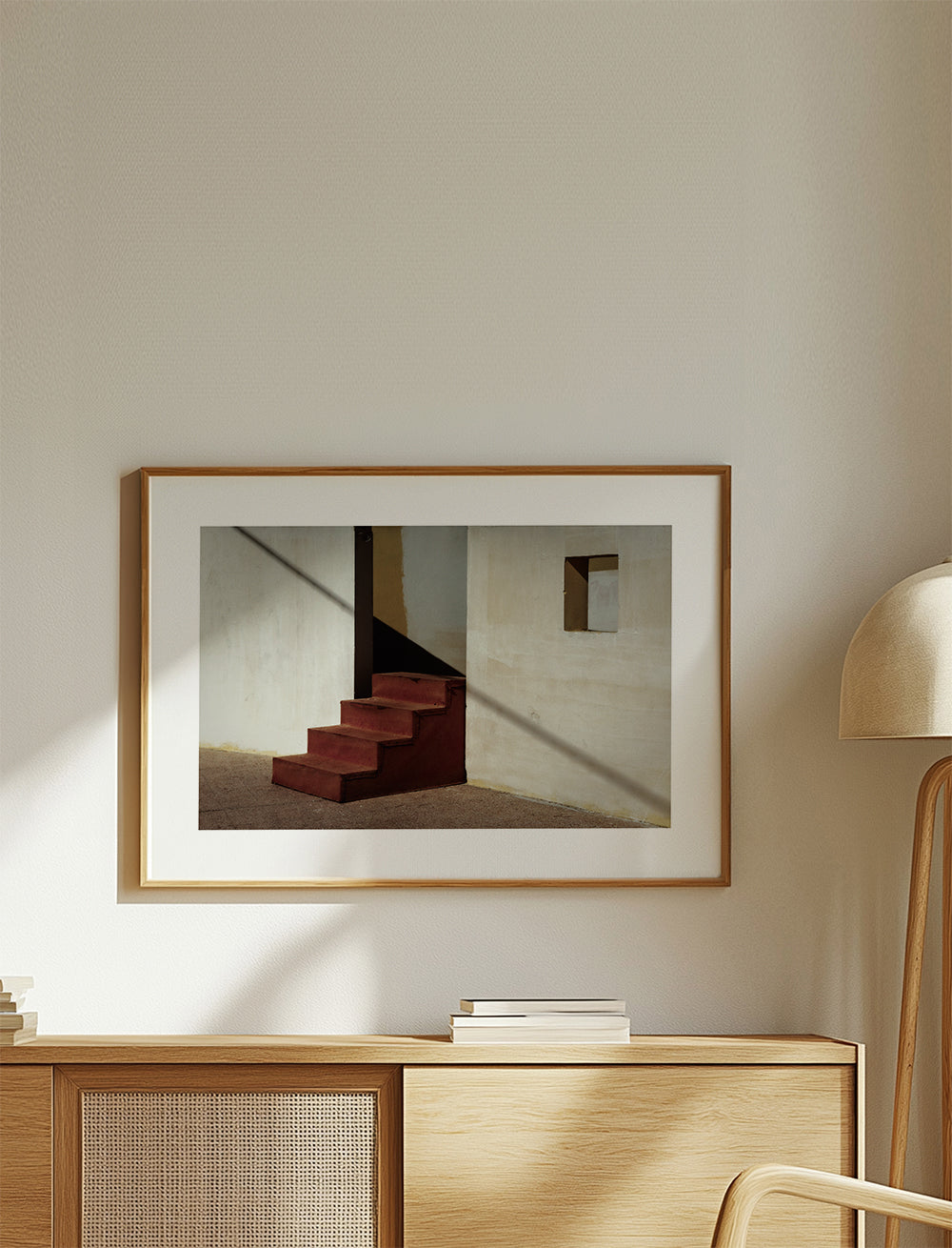 Fotografi af minimalistisk trappe