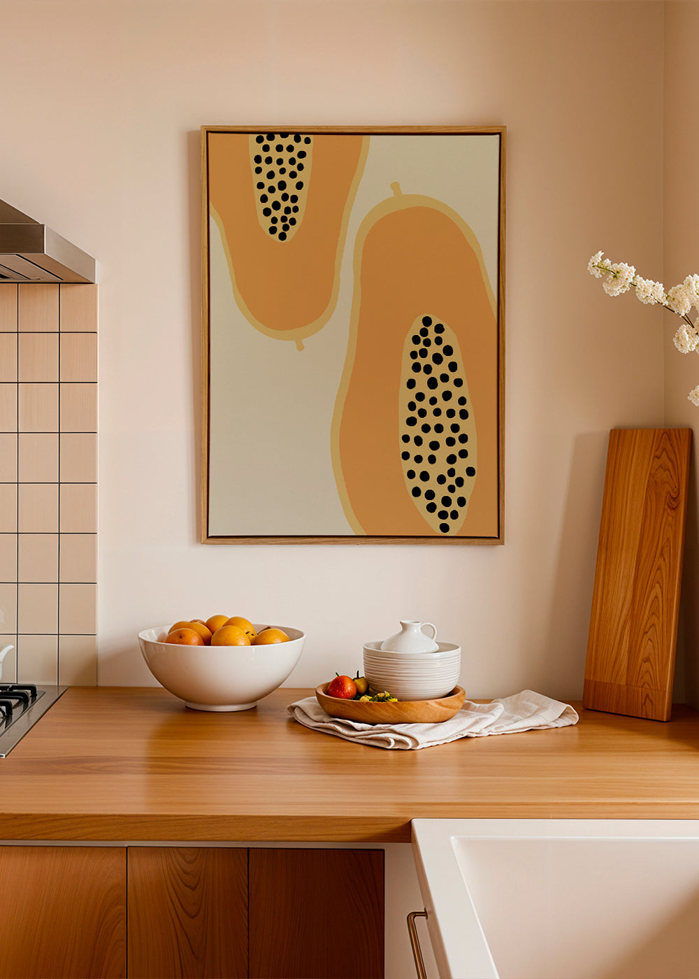 Køkkenkunst papaya minimal