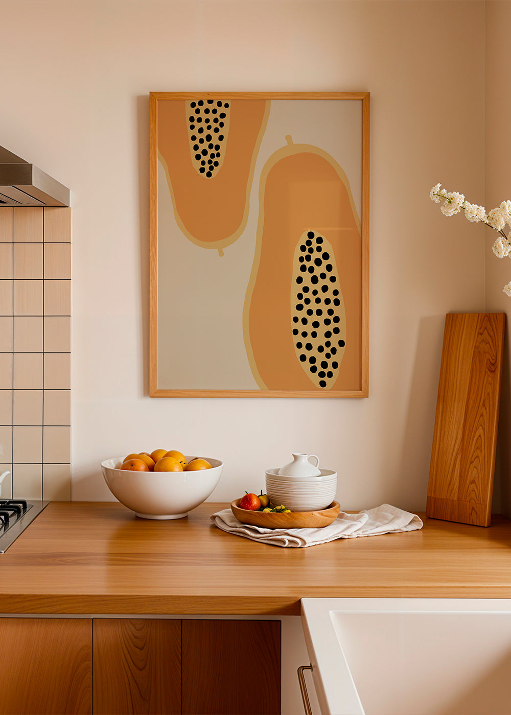 Køkkenkunst papaya minimal