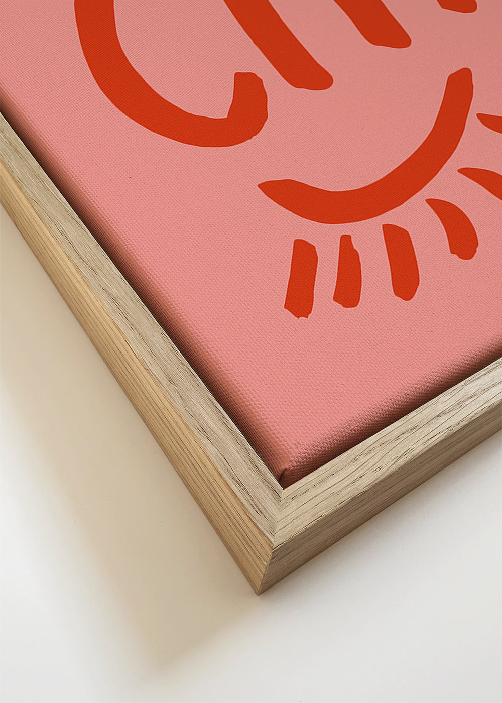 Typografisk plakat 'Très Chic' rosa