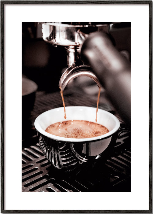 Køkkenkunst med espresso i kop