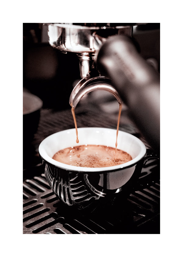 Køkkenkunst med espresso i kop