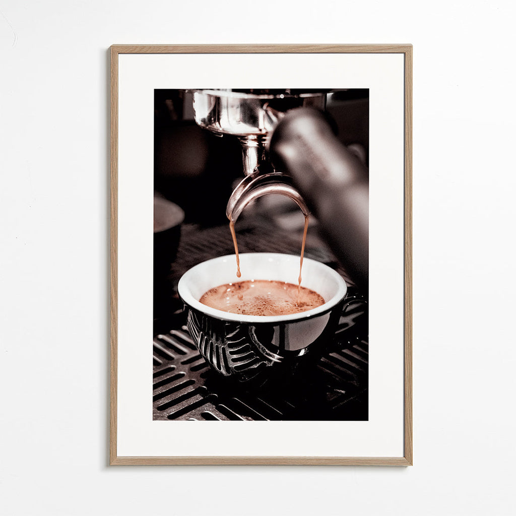 Køkkenkunst med espresso i kop