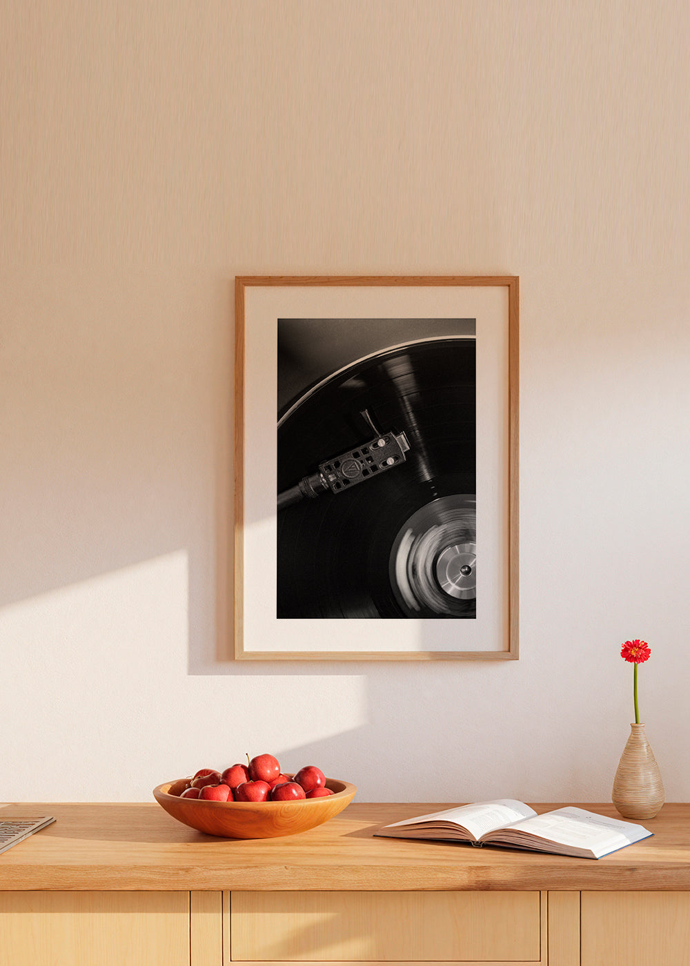 Vinylfotografi tæt på