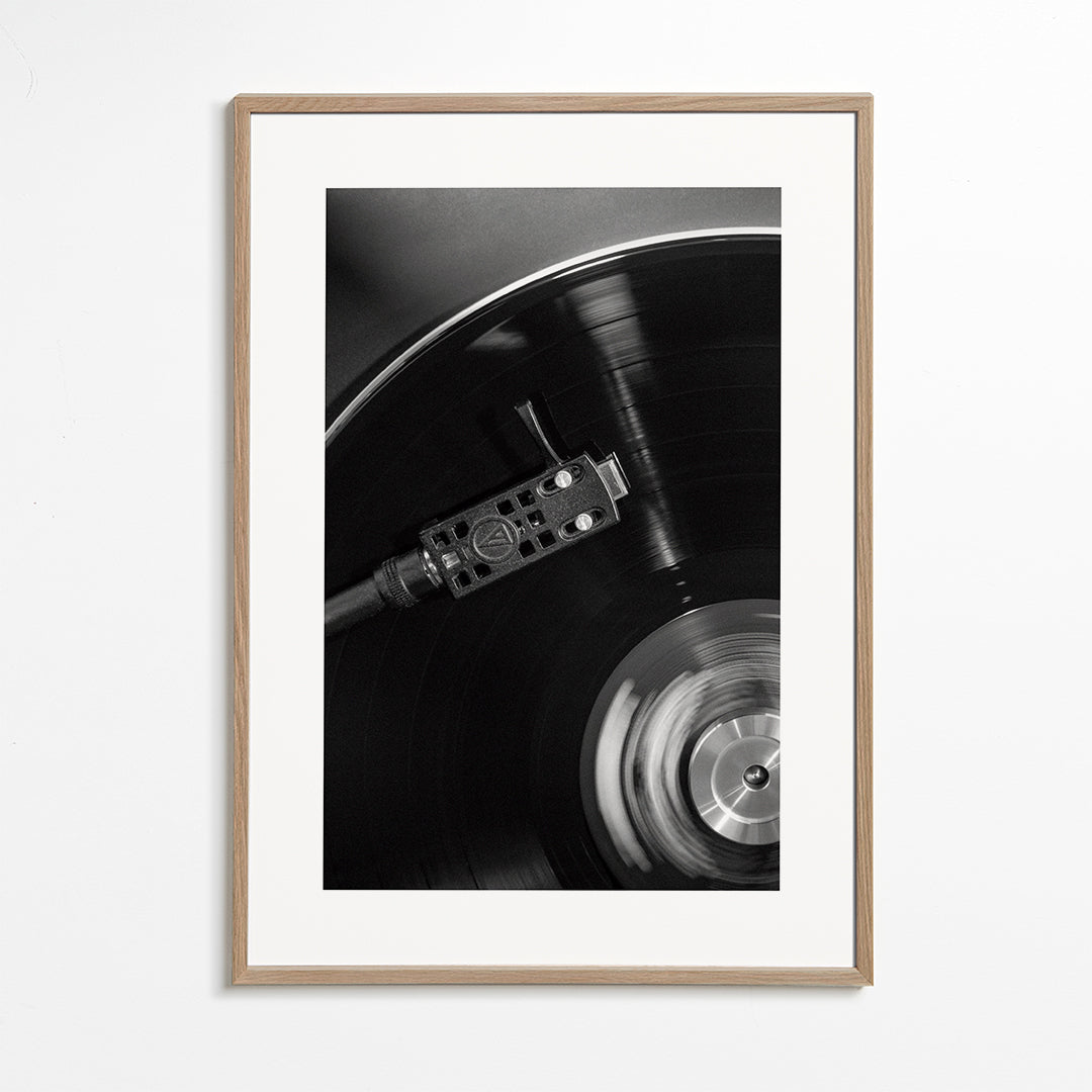 Vinylfotografi tæt på