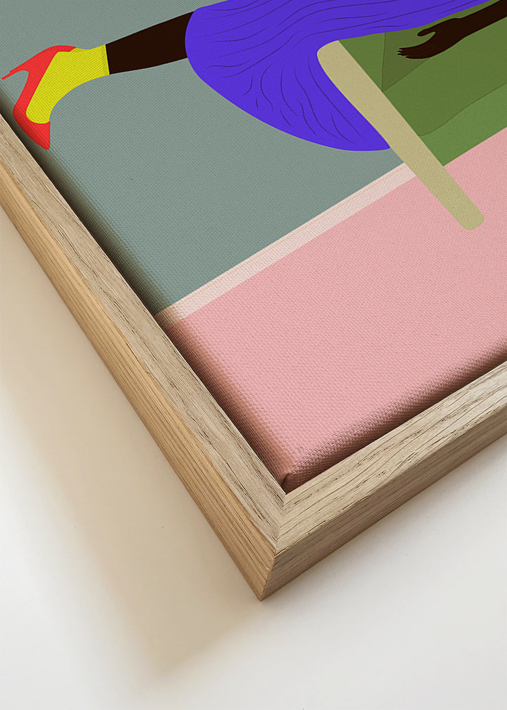 Illustration: kvinde liggende på sofa