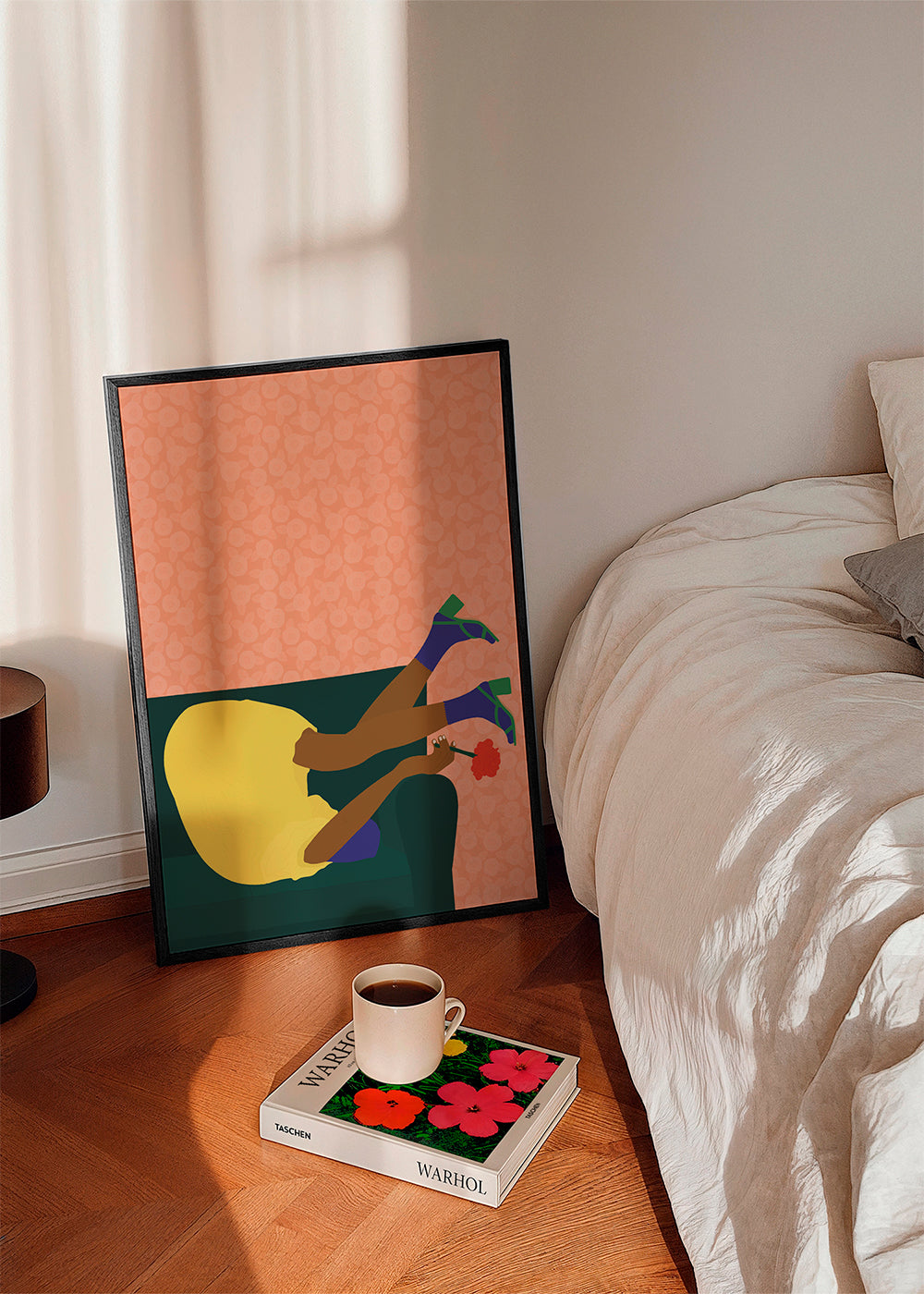 Illustration af en op og ned figur på sofaen