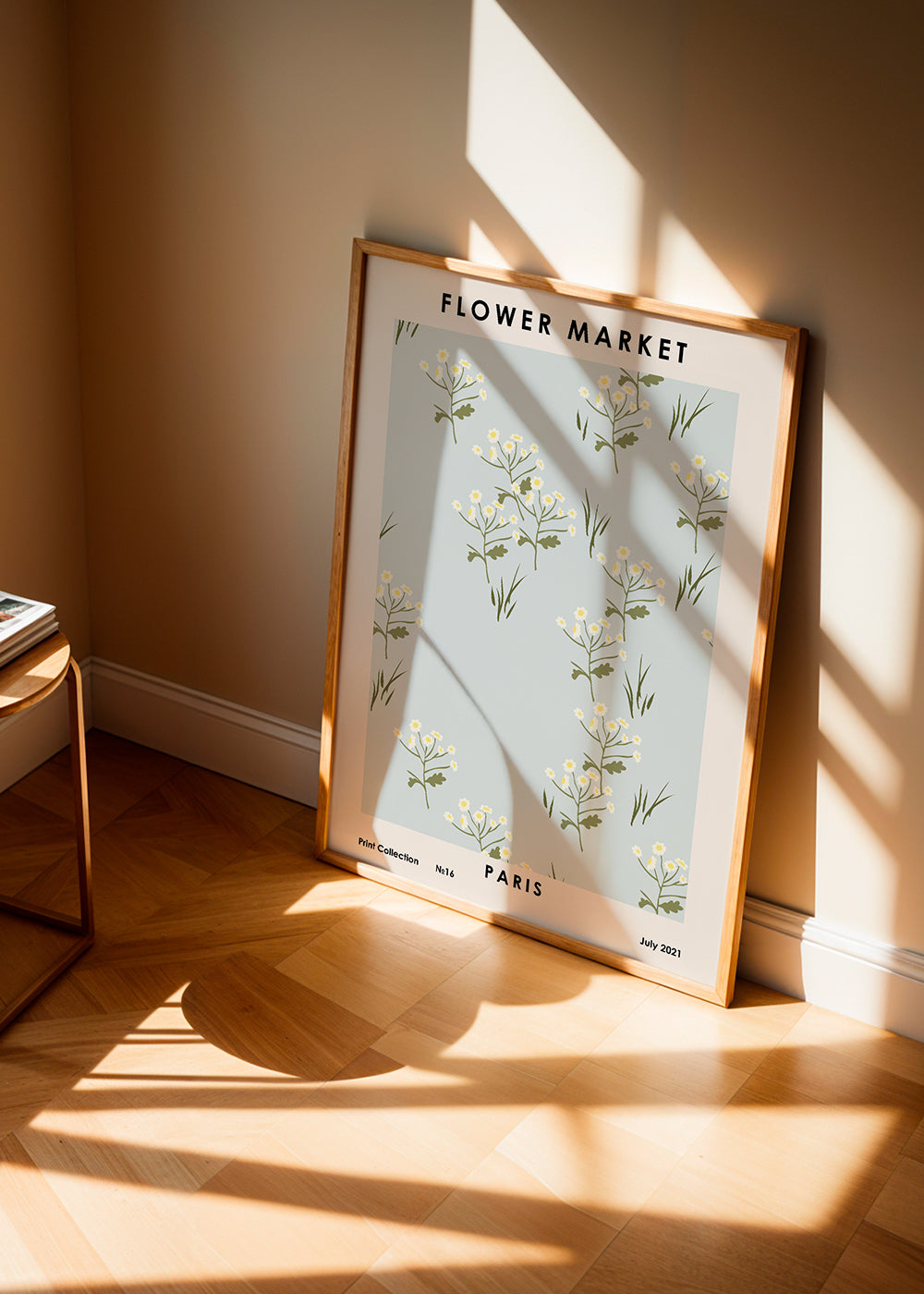 Botanisk plakat Flower Market Paris