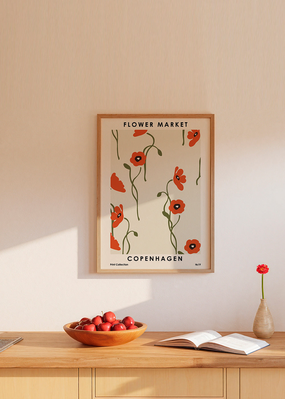 Botanisk plakat: Københavns valmuer