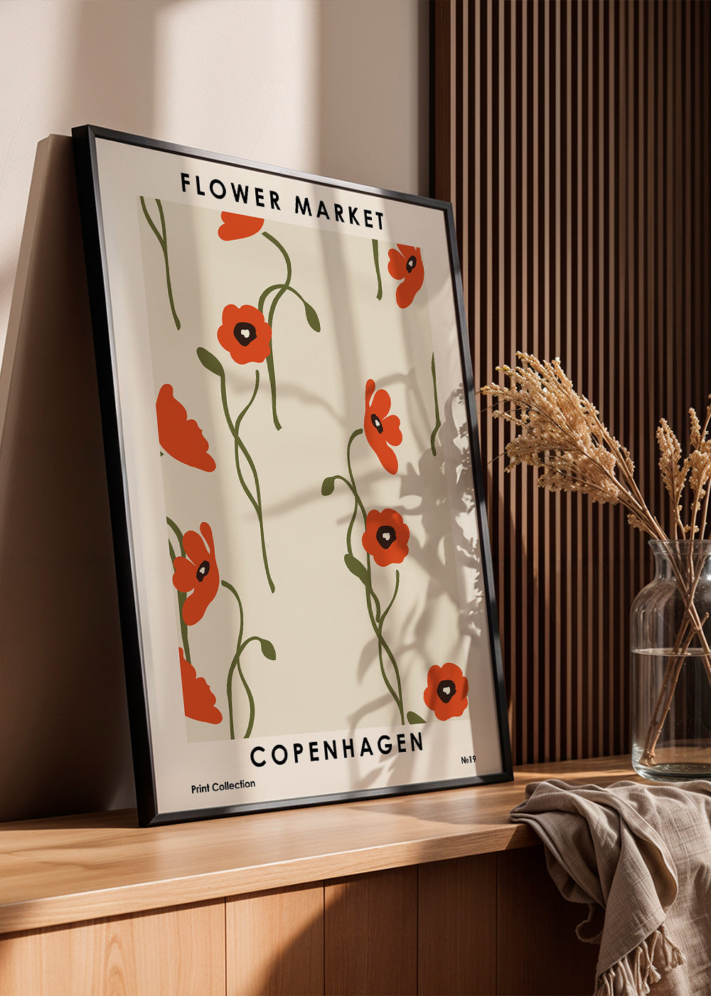 Botanisk plakat: Københavns valmuer
