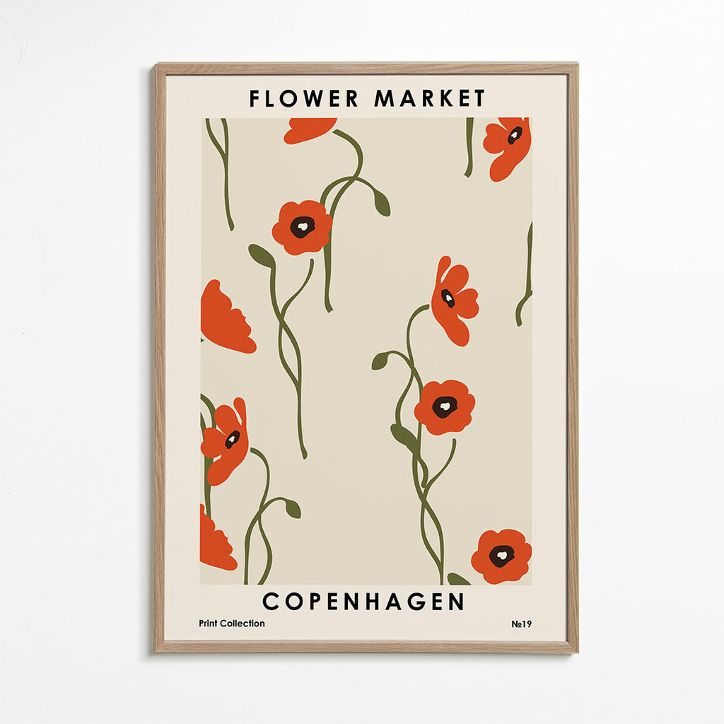 Botanisk plakat: Københavns valmuer
