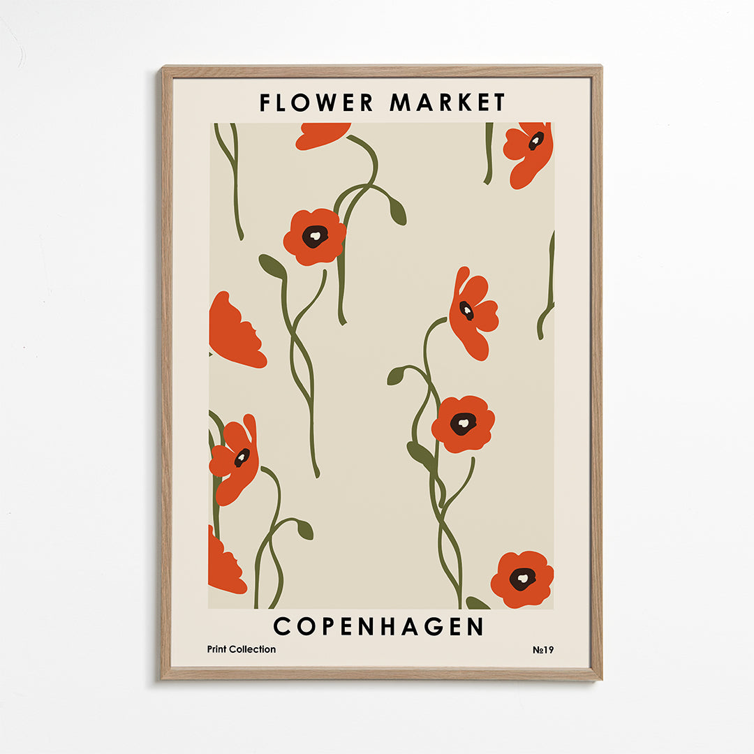 Botanisk plakat: Københavns valmuer