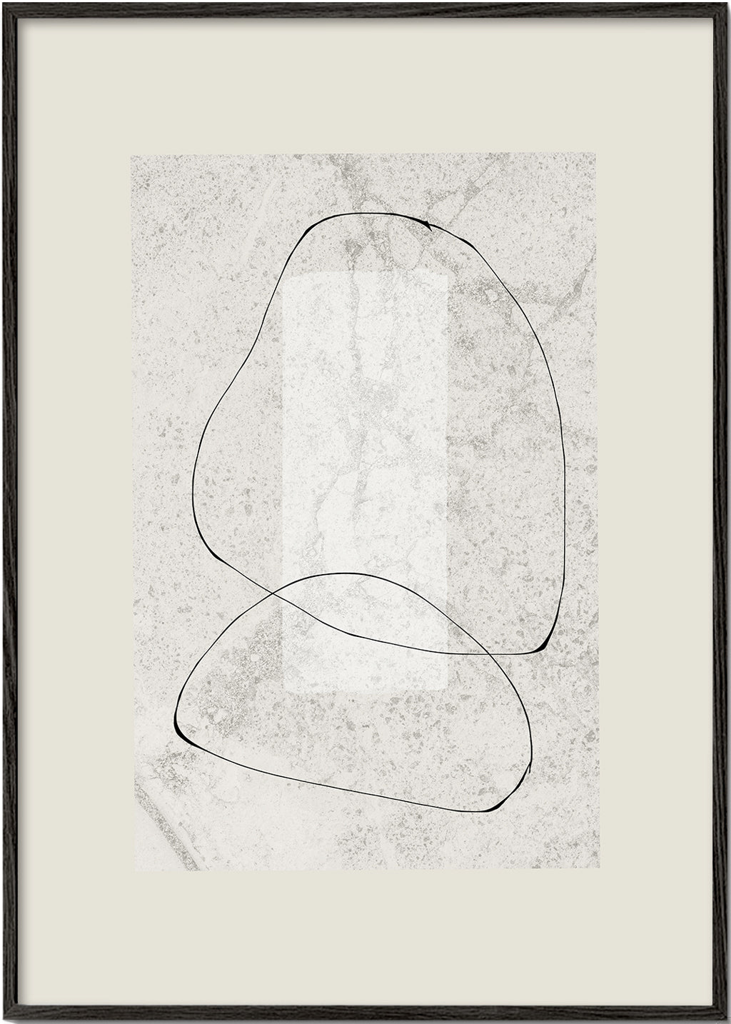 Minimalistisk plakat med kontinuerlige linjer