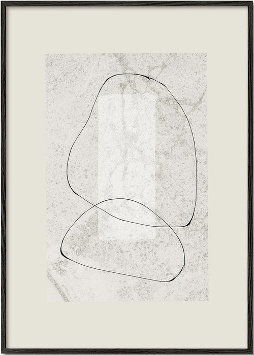 Minimalistisk plakat med kontinuerlige linjer