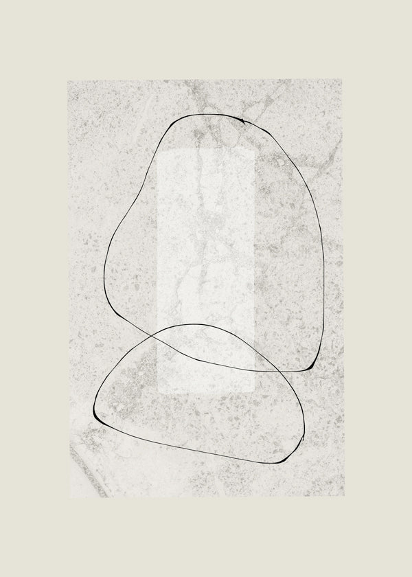 Minimalistisk plakat med kontinuerlige linjer