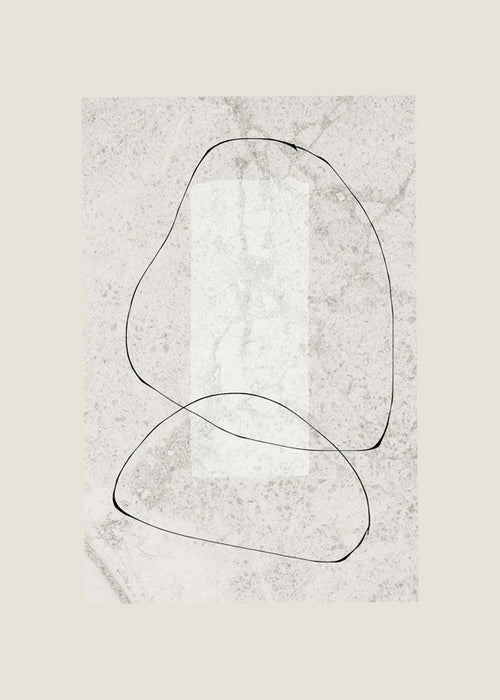Minimalistisk plakat med kontinuerlige linjer