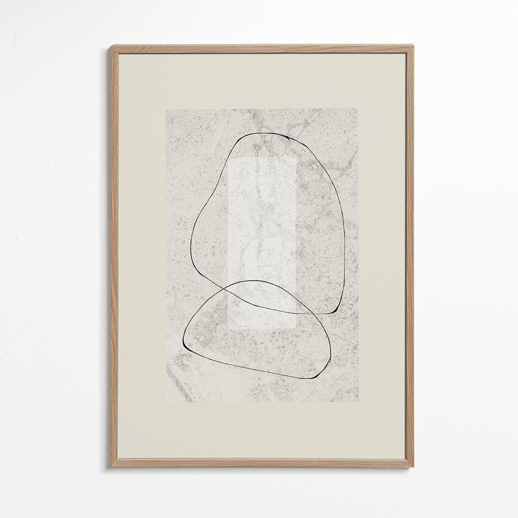 Minimalistisk plakat med kontinuerlige linjer