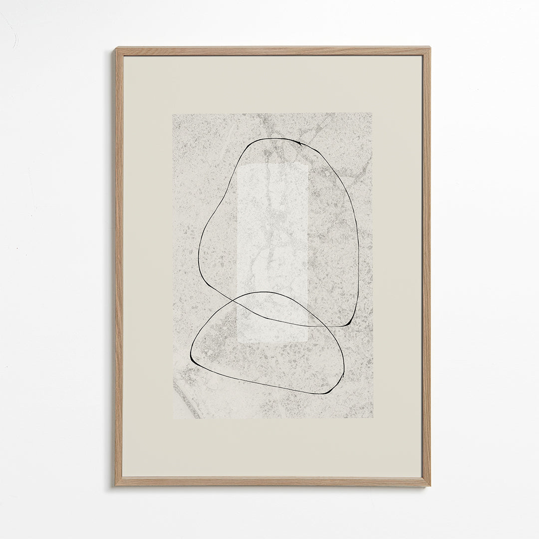 Minimalistisk plakat med kontinuerlige linjer