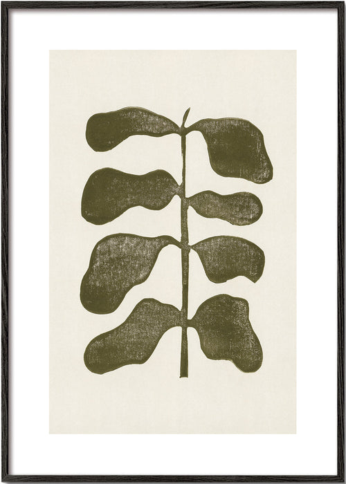 Botanisk plakat grønne blade