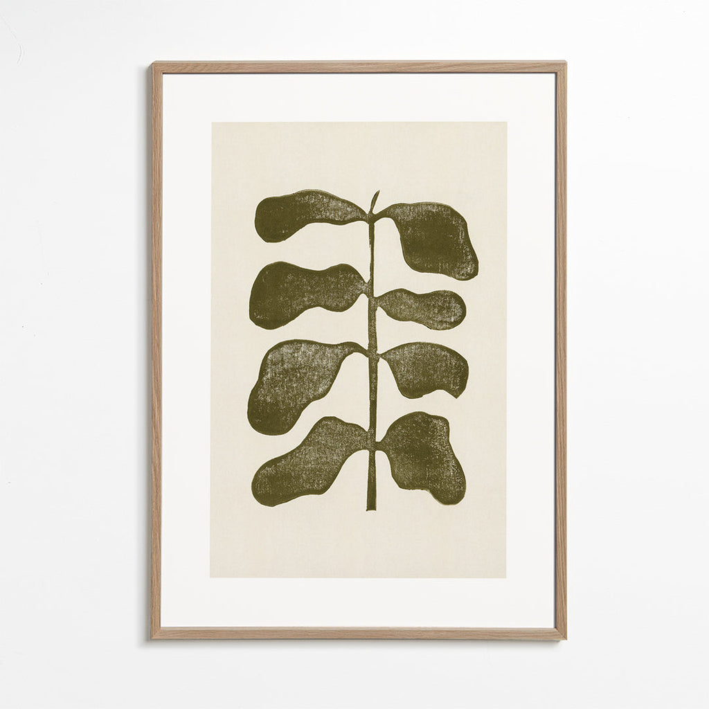 Botanisk plakat grønne blade