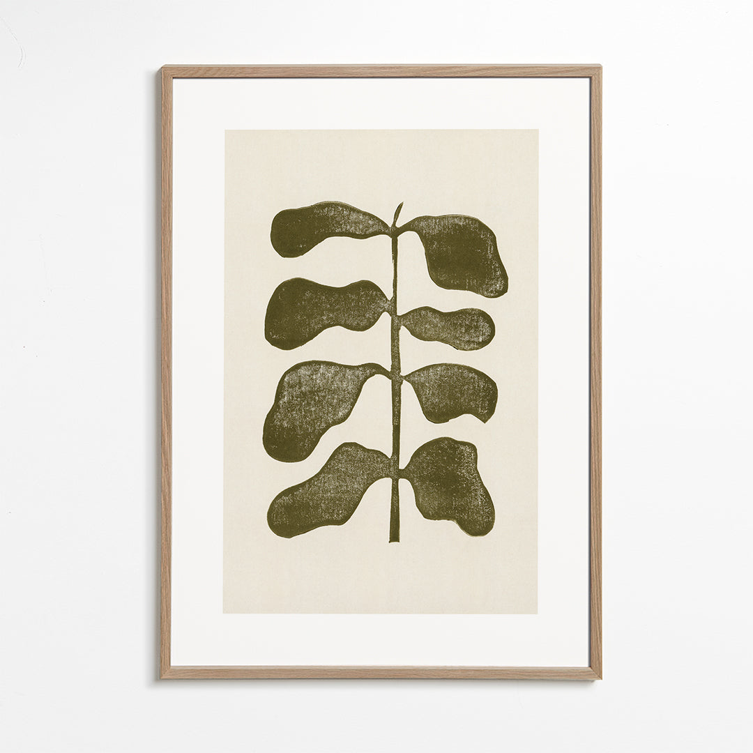 Botanisk plakat grønne blade