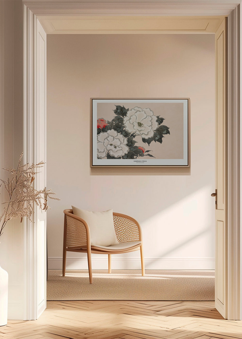 Botanisk plakat: japansk blomsterstudie
