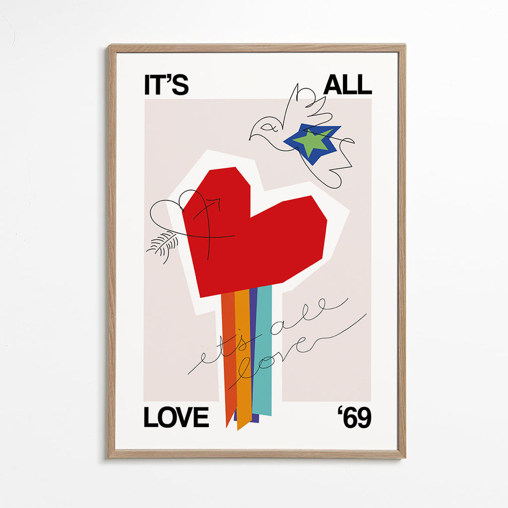 Illustration hjerte vintage 69