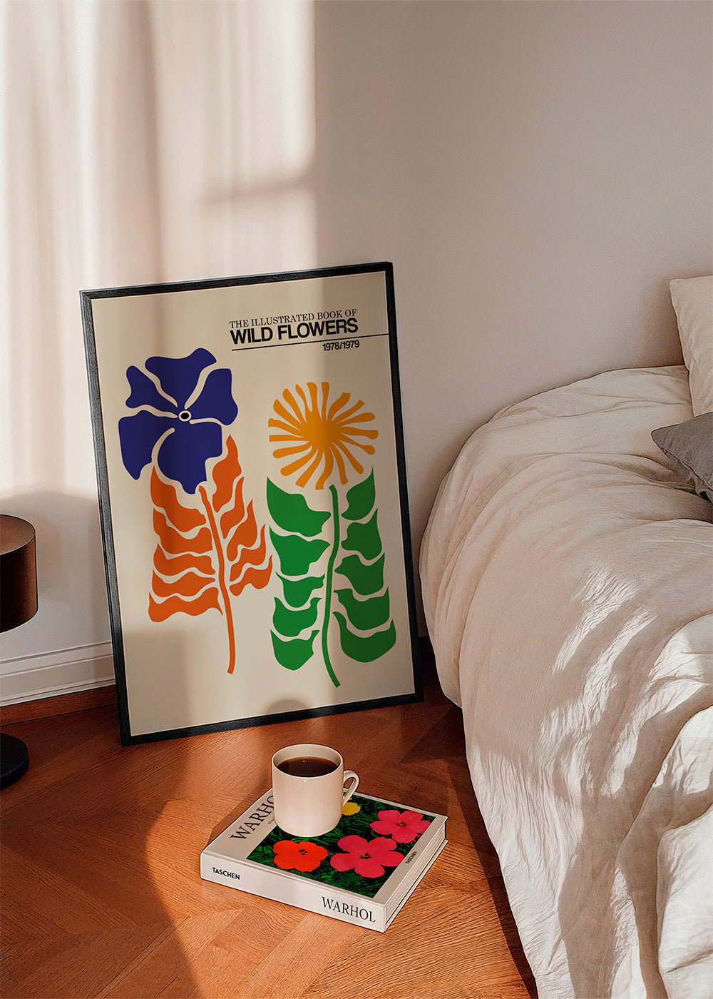 Botanisk plakat: Vilde blomster grafisk