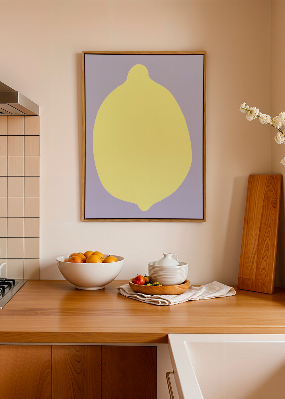 Køkkenkunst citron silhuet