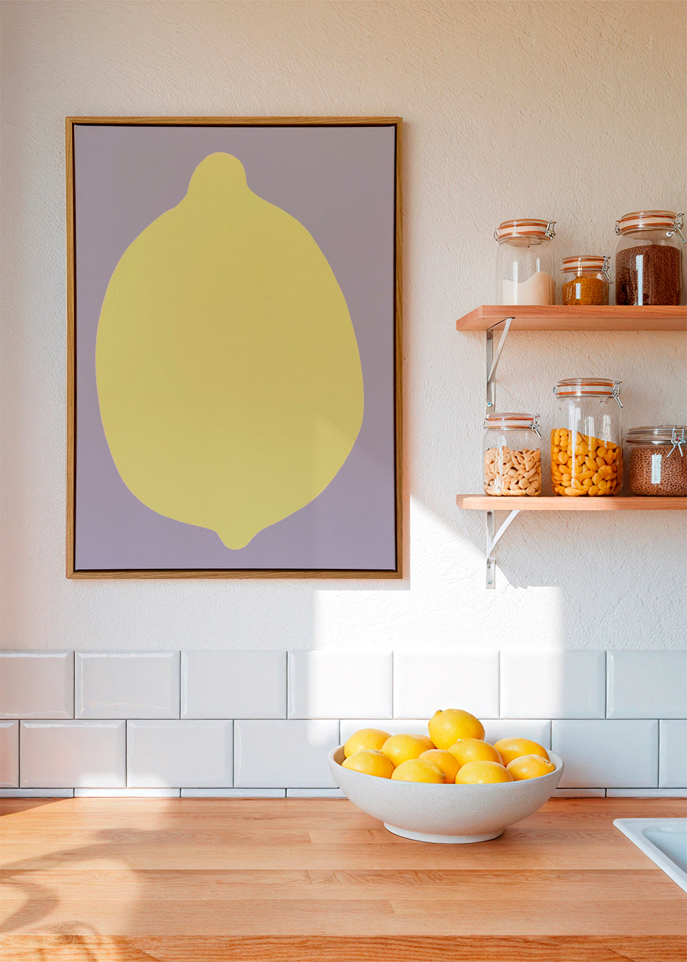 Køkkenkunst citron silhuet