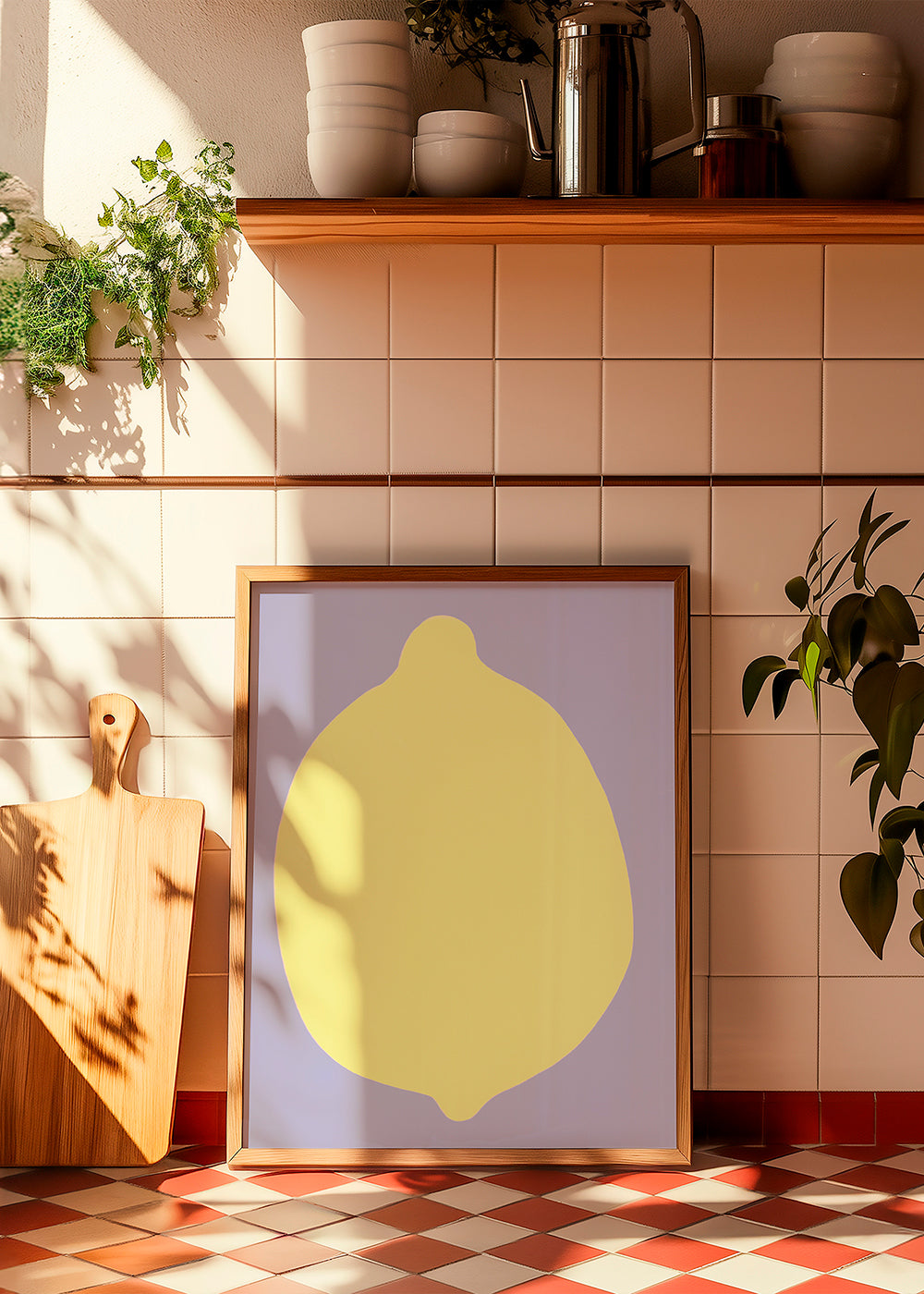 Køkkenkunst citron silhuet