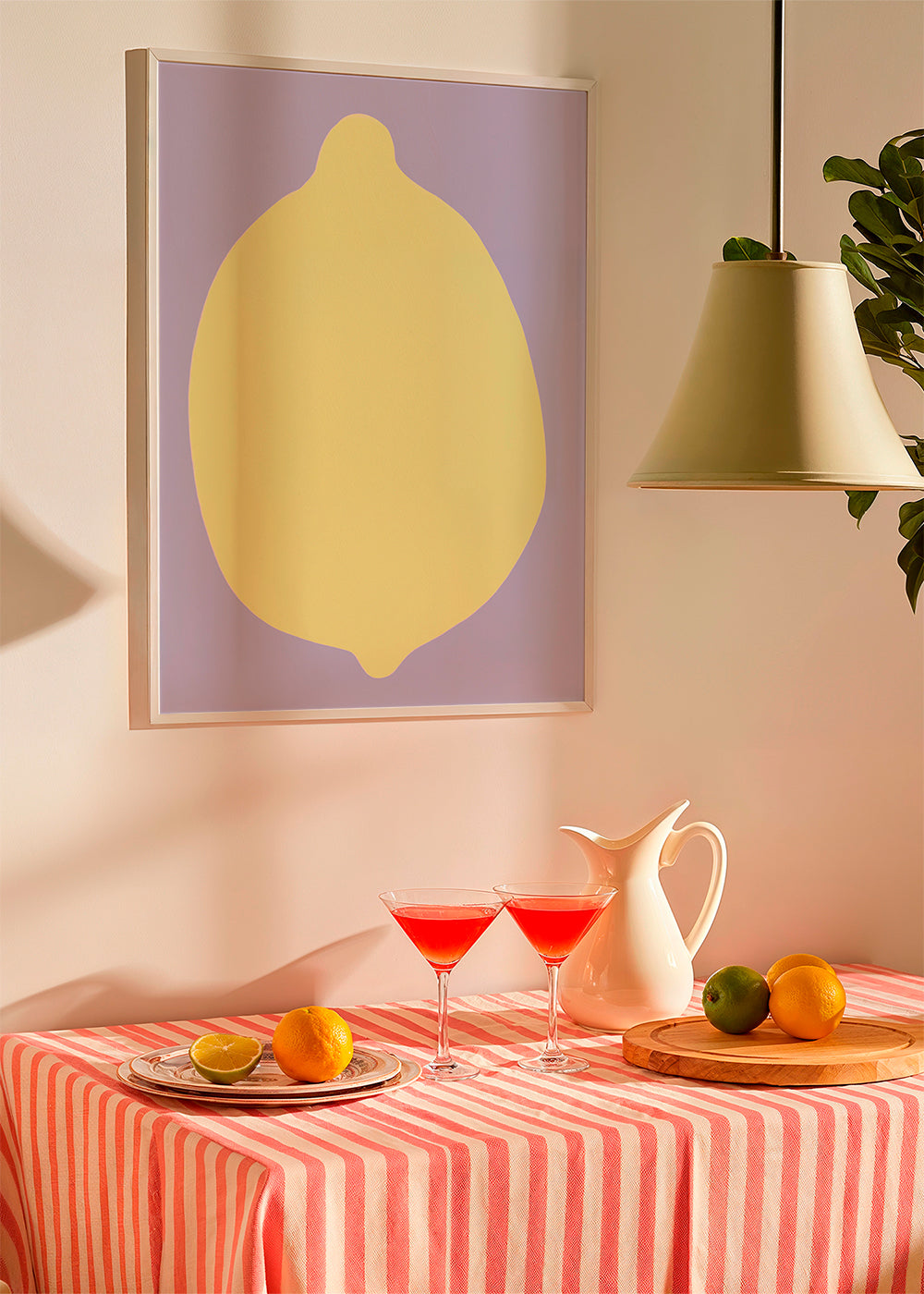 Køkkenkunst citron silhuet