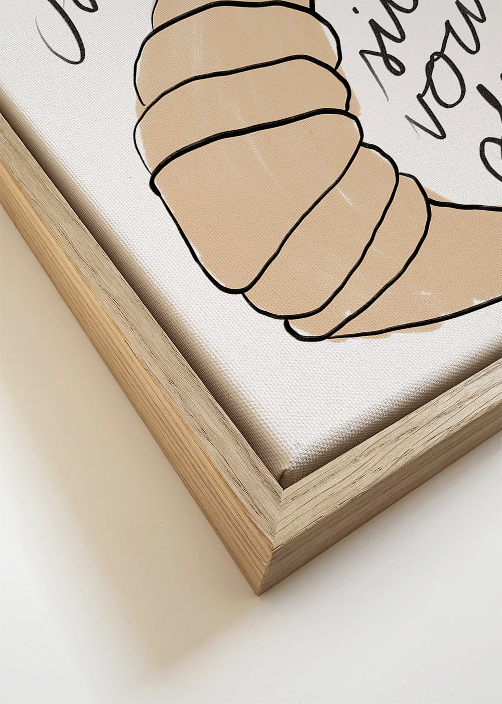 Køkkenkunst med croissant-illustration