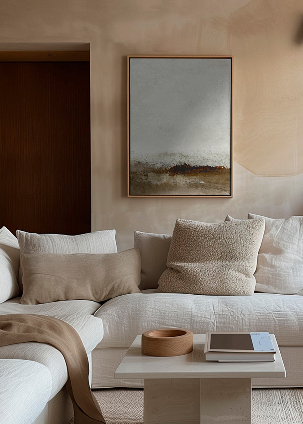 Minimal landskab i jordfarver