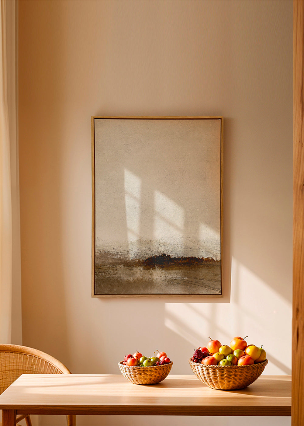 Minimal landskab i jordfarver