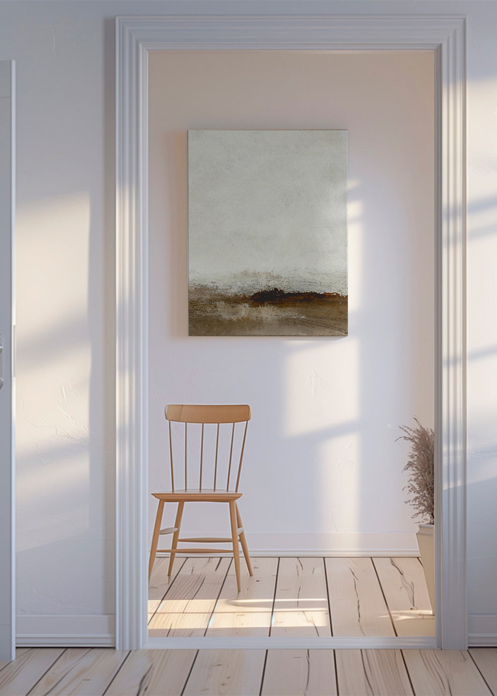 Minimal landskab i jordfarver