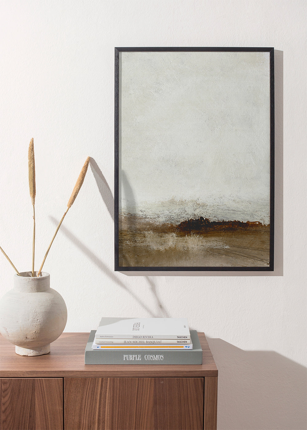 Minimal landskab i jordfarver