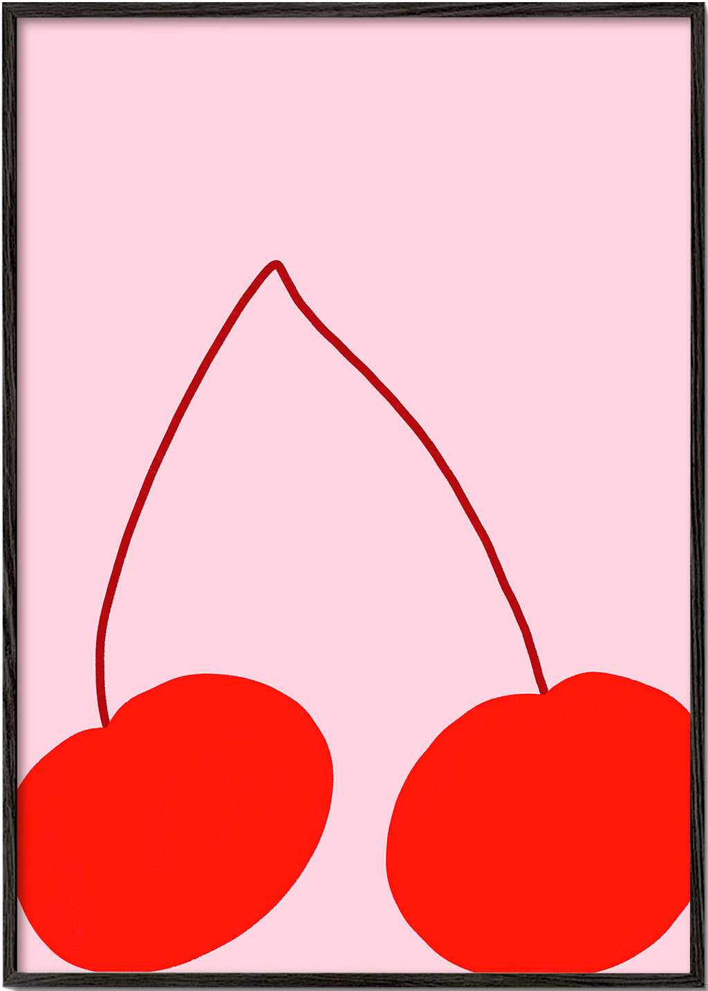 Køkkenkunst med minimalistiske kirsebær