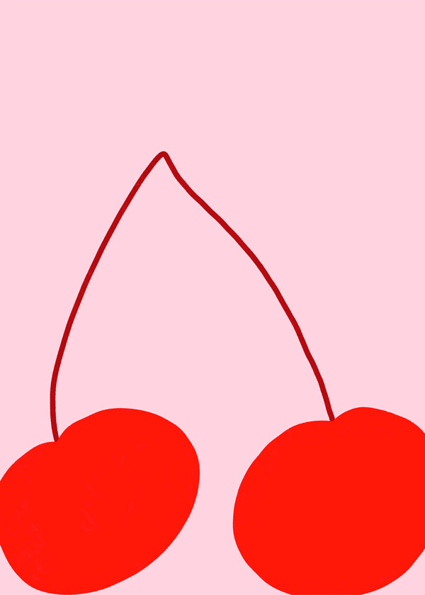 Køkkenkunst med minimalistiske kirsebær
