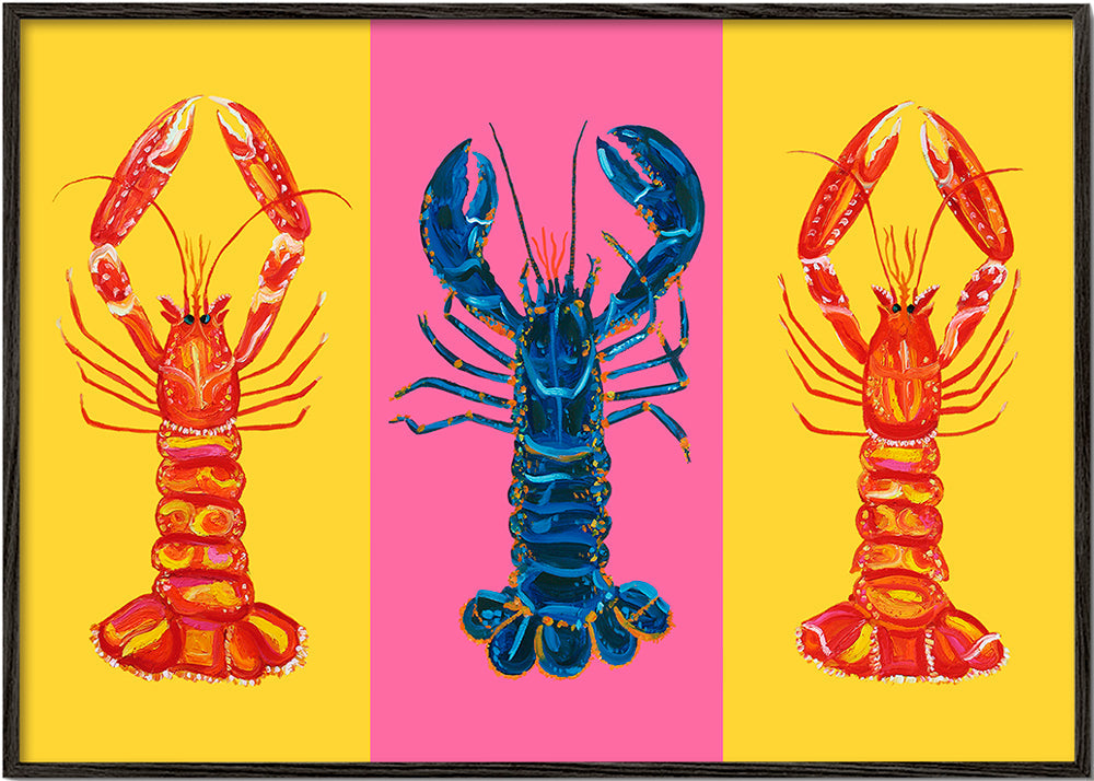 Køkkenkunst: hummere pop art