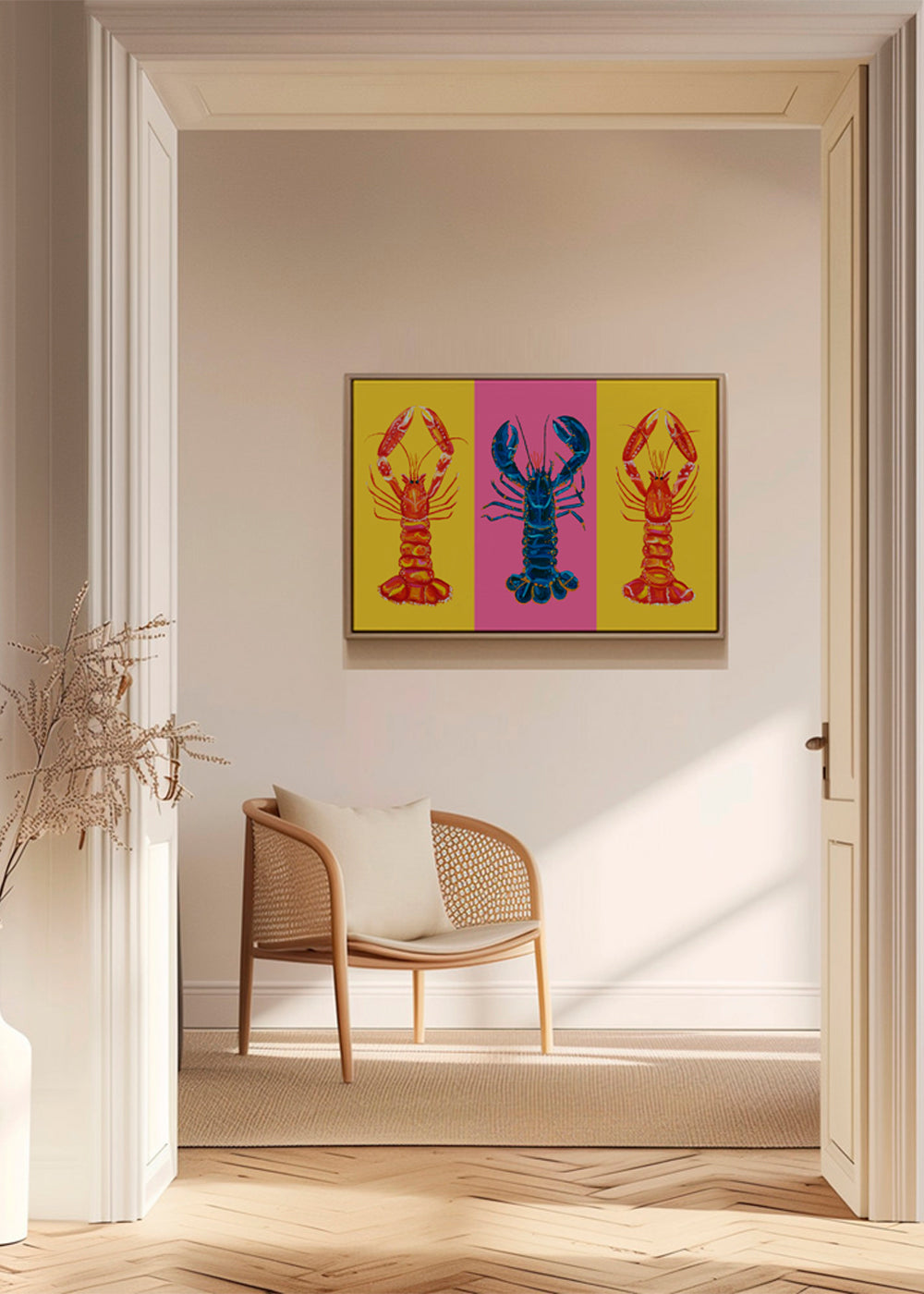 Køkkenkunst: hummere pop art