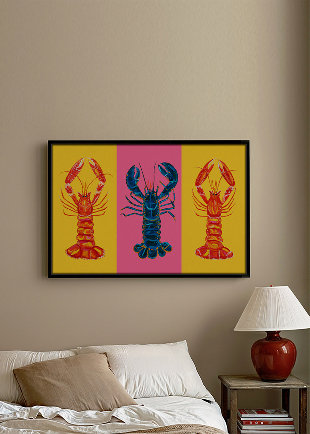 Køkkenkunst: hummere pop art