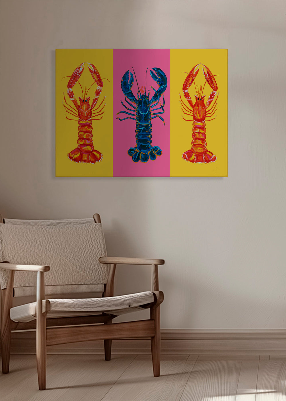 Køkkenkunst: hummere pop art
