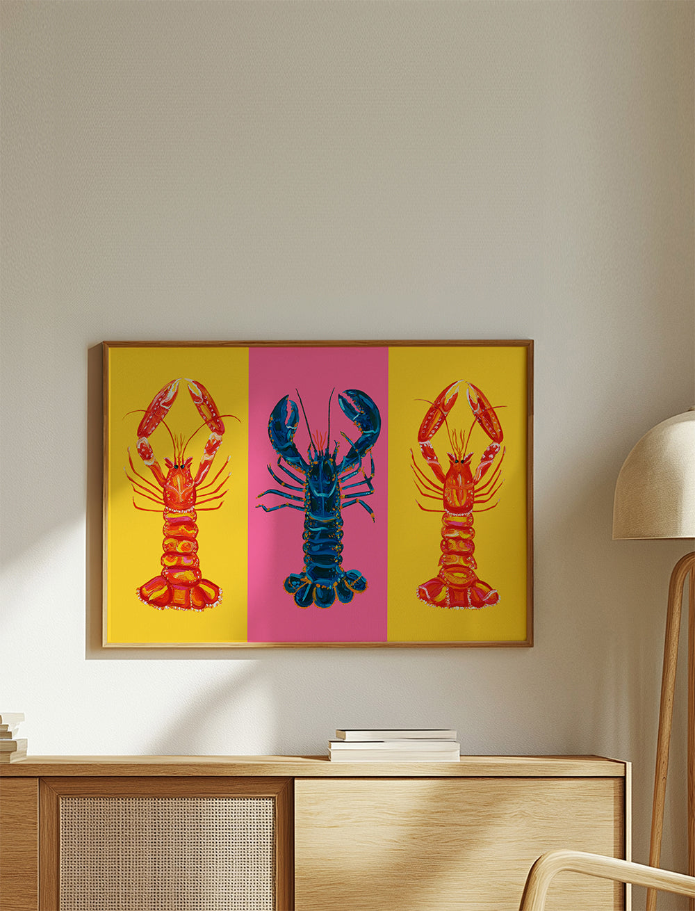 Køkkenkunst: hummere pop art