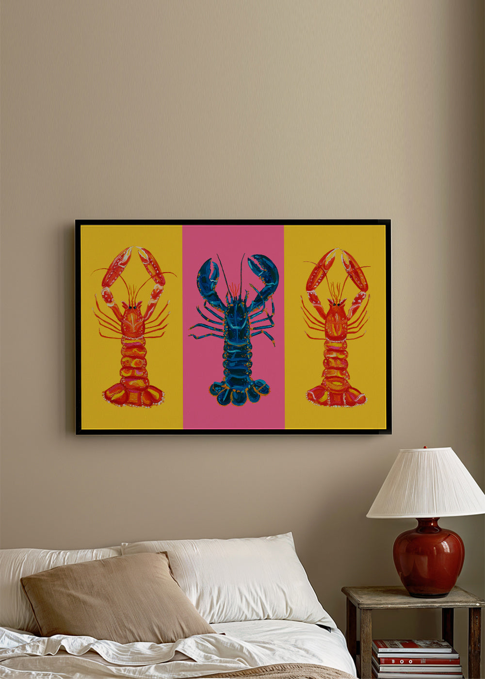 Køkkenkunst: hummere pop art