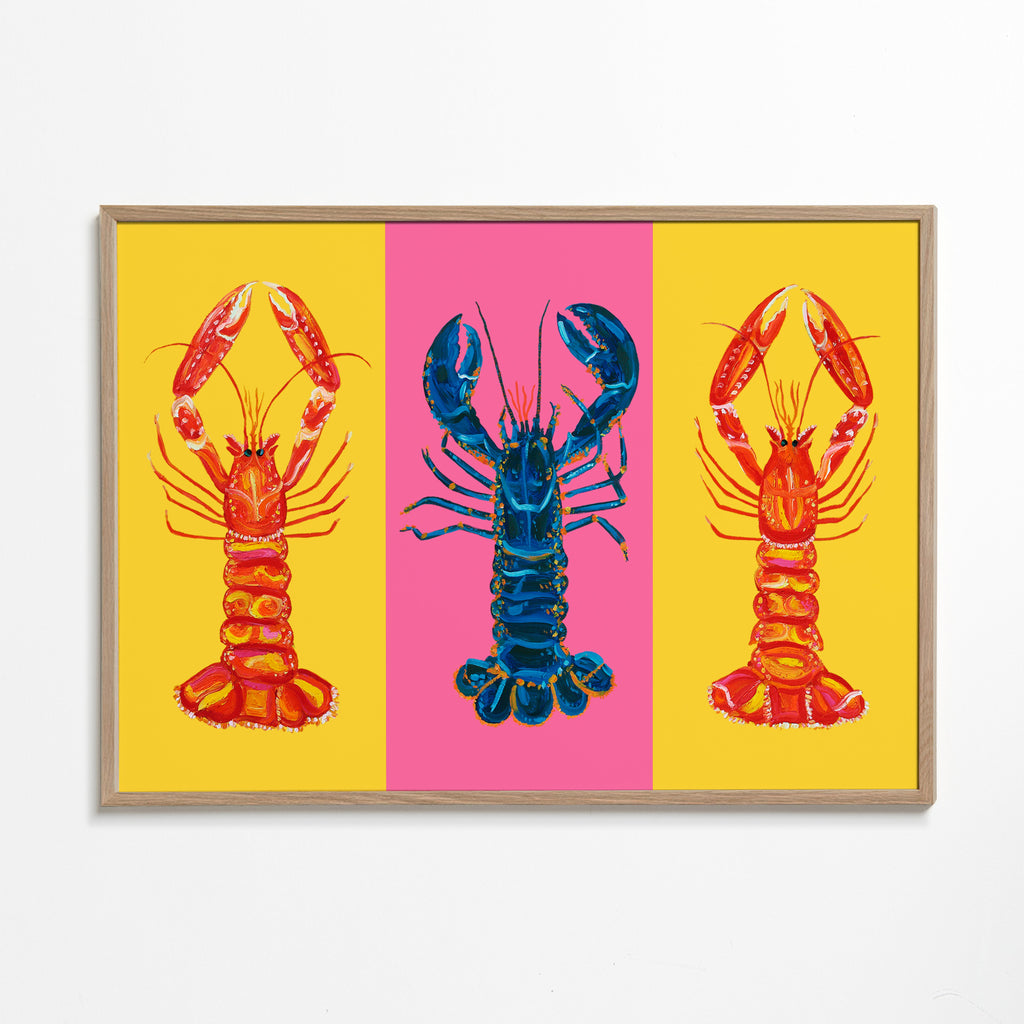 Køkkenkunst: hummere pop art