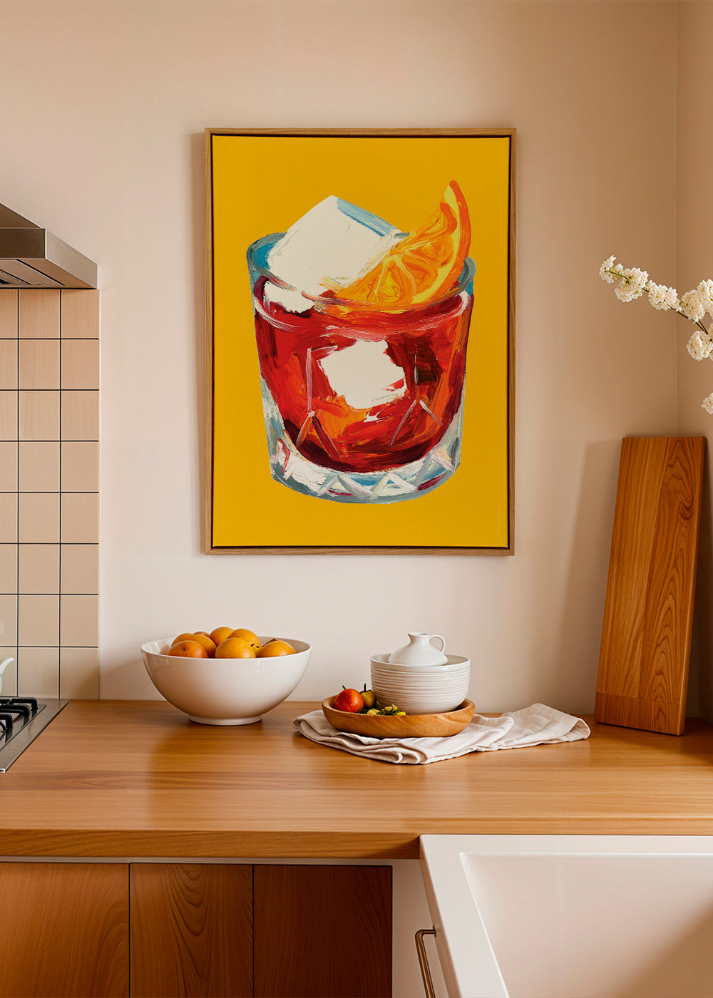 Køkkenkunst Negroni-illustration