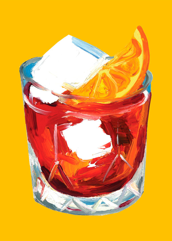 Køkkenkunst Negroni-illustration