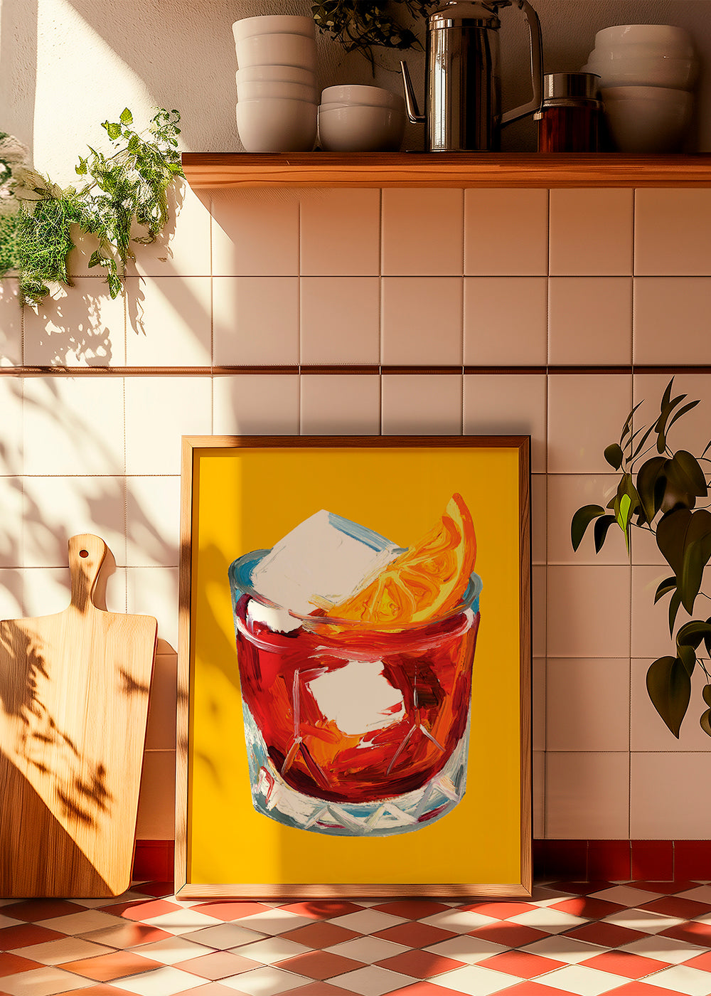 Køkkenkunst Negroni-illustration